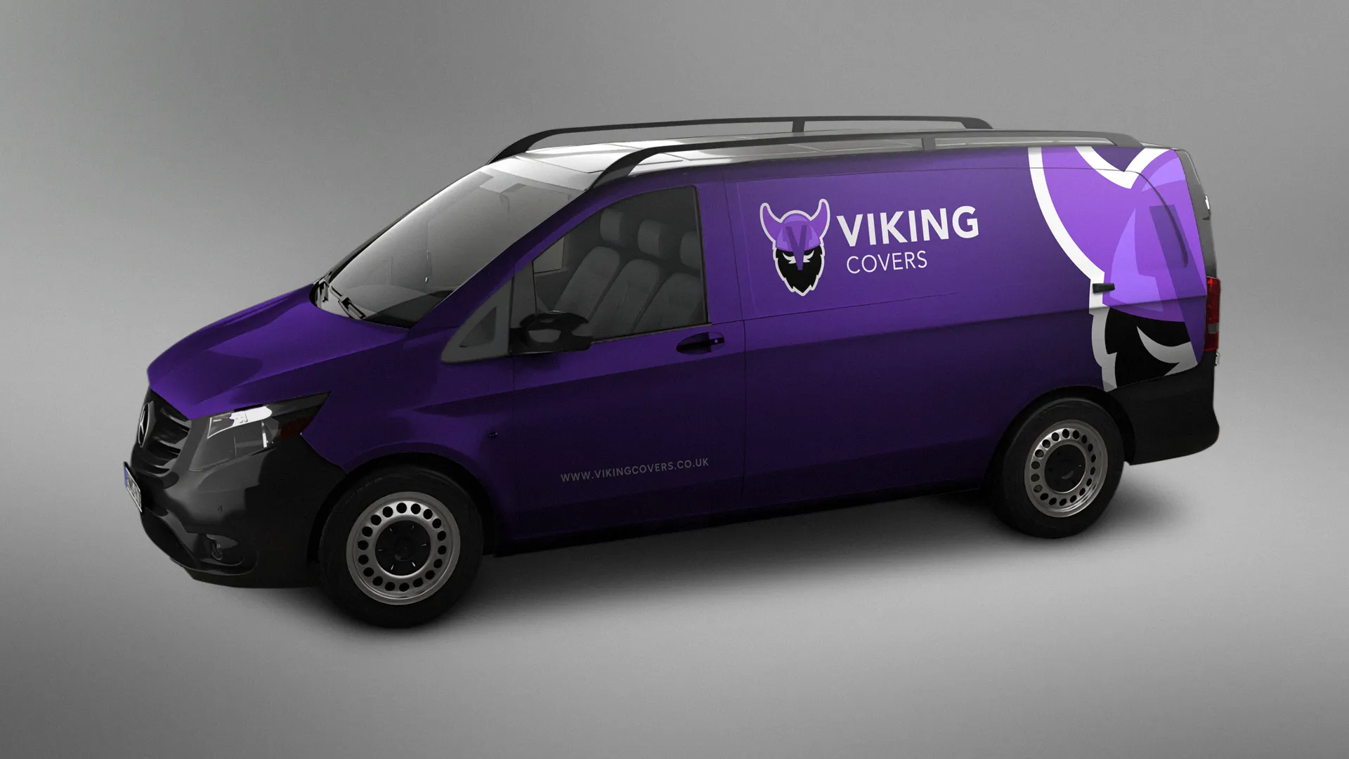 Viking Covers mockup of a van design