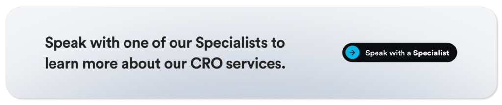 A linked image that reads 'Speak with one of our Specialists to learn more about our CRO services' that links to Damteq's contact page